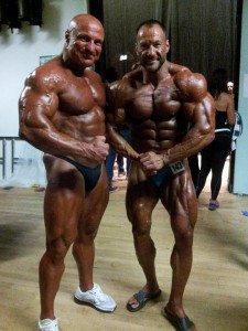 Masters Weltmeister Horst Wetterau und Sergej hinter der Bühne